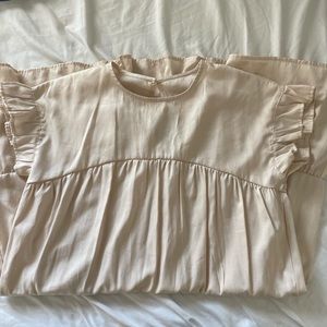 Champagne Babydoll Dress